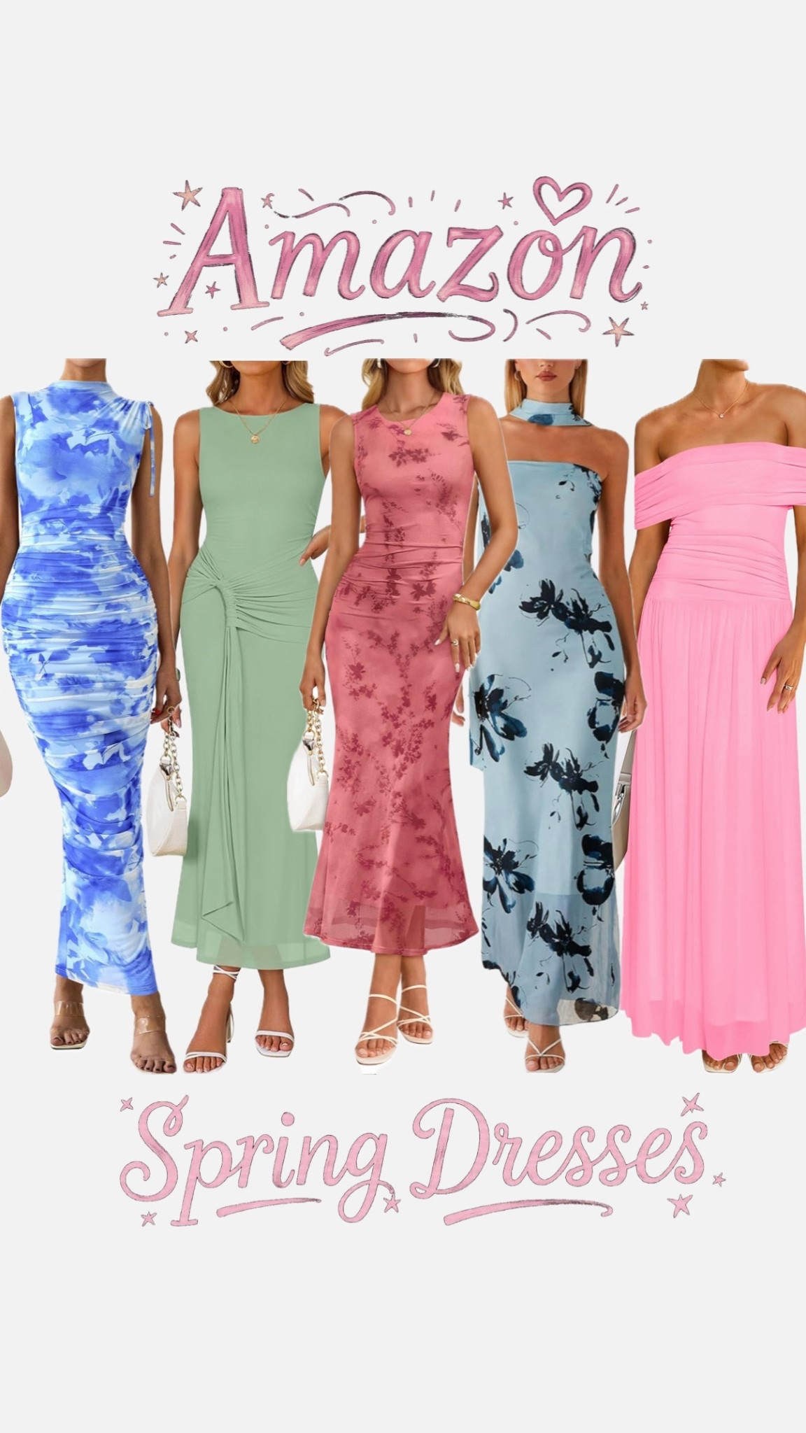 The perfect dresses for spring all from Amazon and most under $50 ✨ wedding guest dresses for spring, spring dresses, date night dress, going out dresses, dresses under $100, affordable dresses , floral dresses, Easter dress 

#LTKWedding #LTKootd