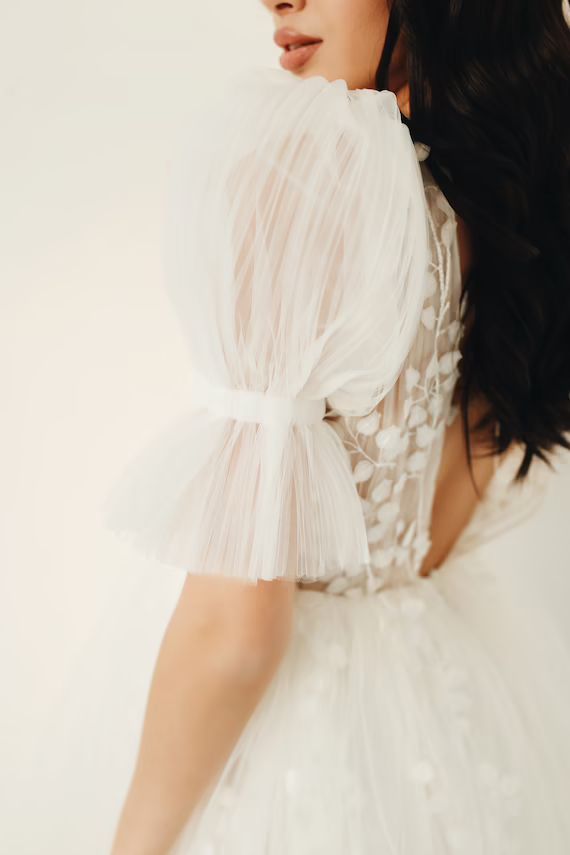 Jade Dress Short Wedding Dress - Etsy | Etsy (US)