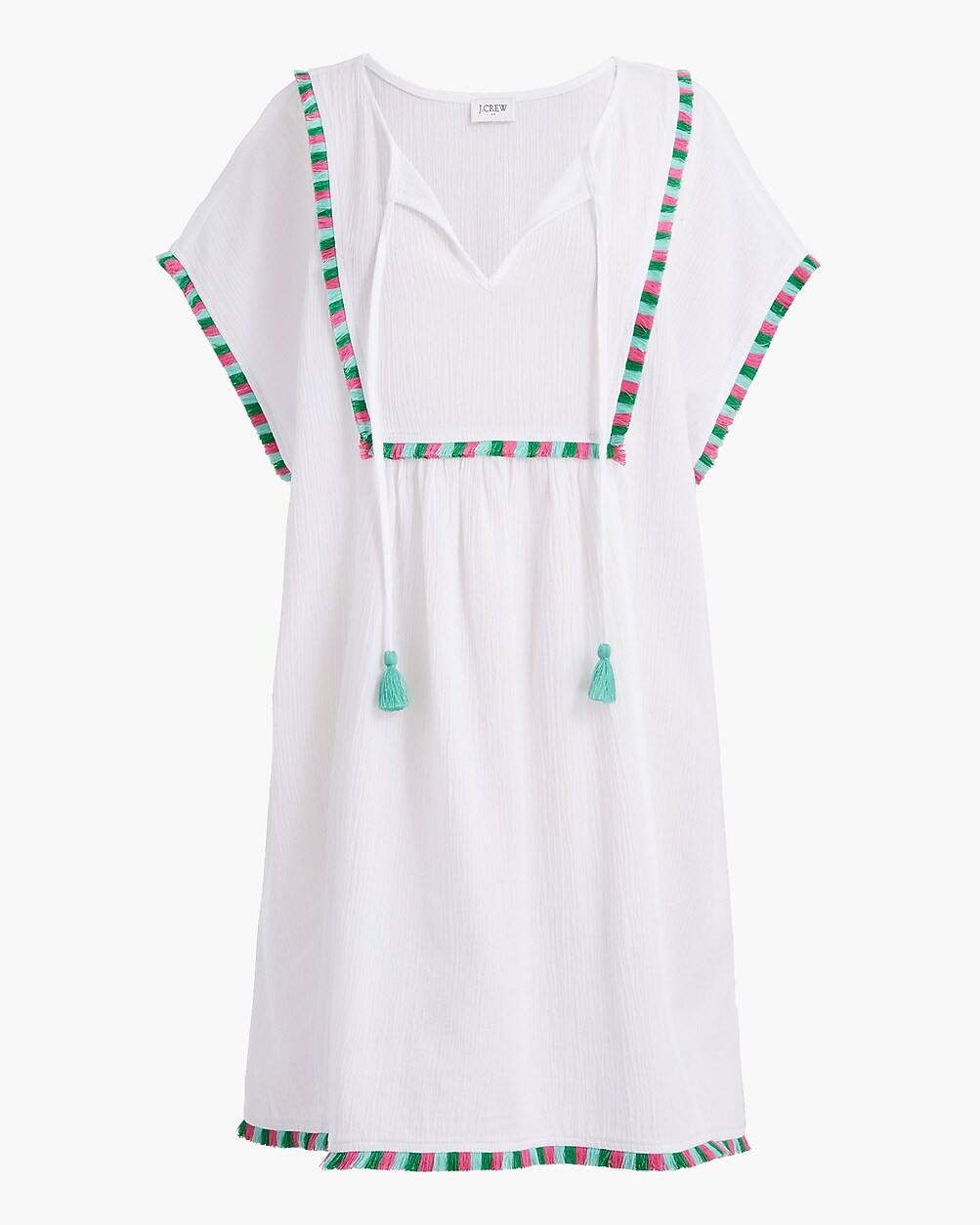 Fringe tunic cover-up | J.Crew Factory