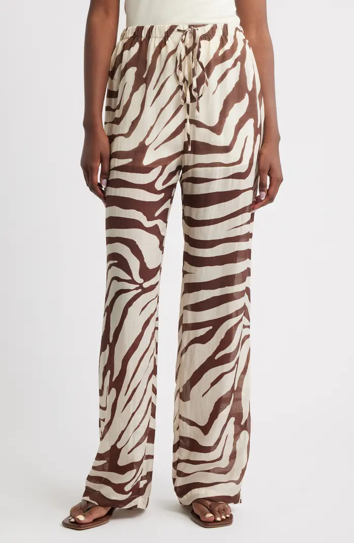 Koni Animal Print Wide Leg Pants | Nordstrom