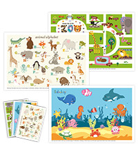 Babebay Disposable Placemats for Baby, 60 Pack Sticky Toddler Placemat for Restaurants, Dining Ta... | Amazon (US)