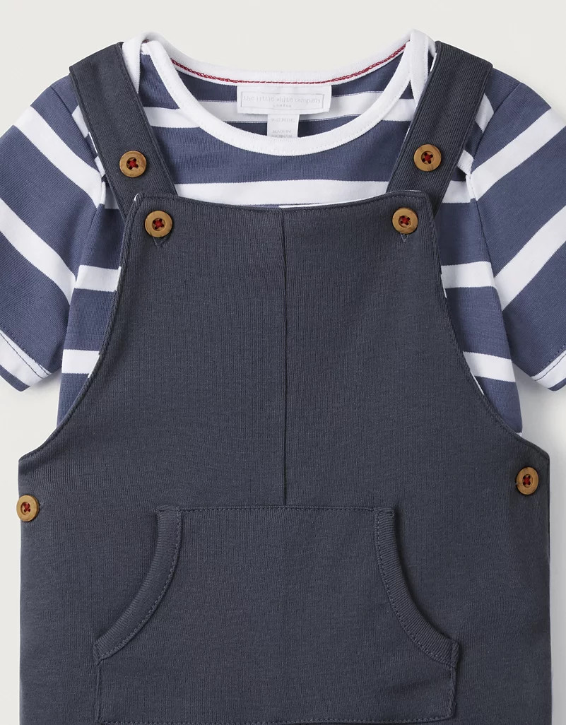 Jersey Overalls & T-Shirt Set | The White Company (UK)