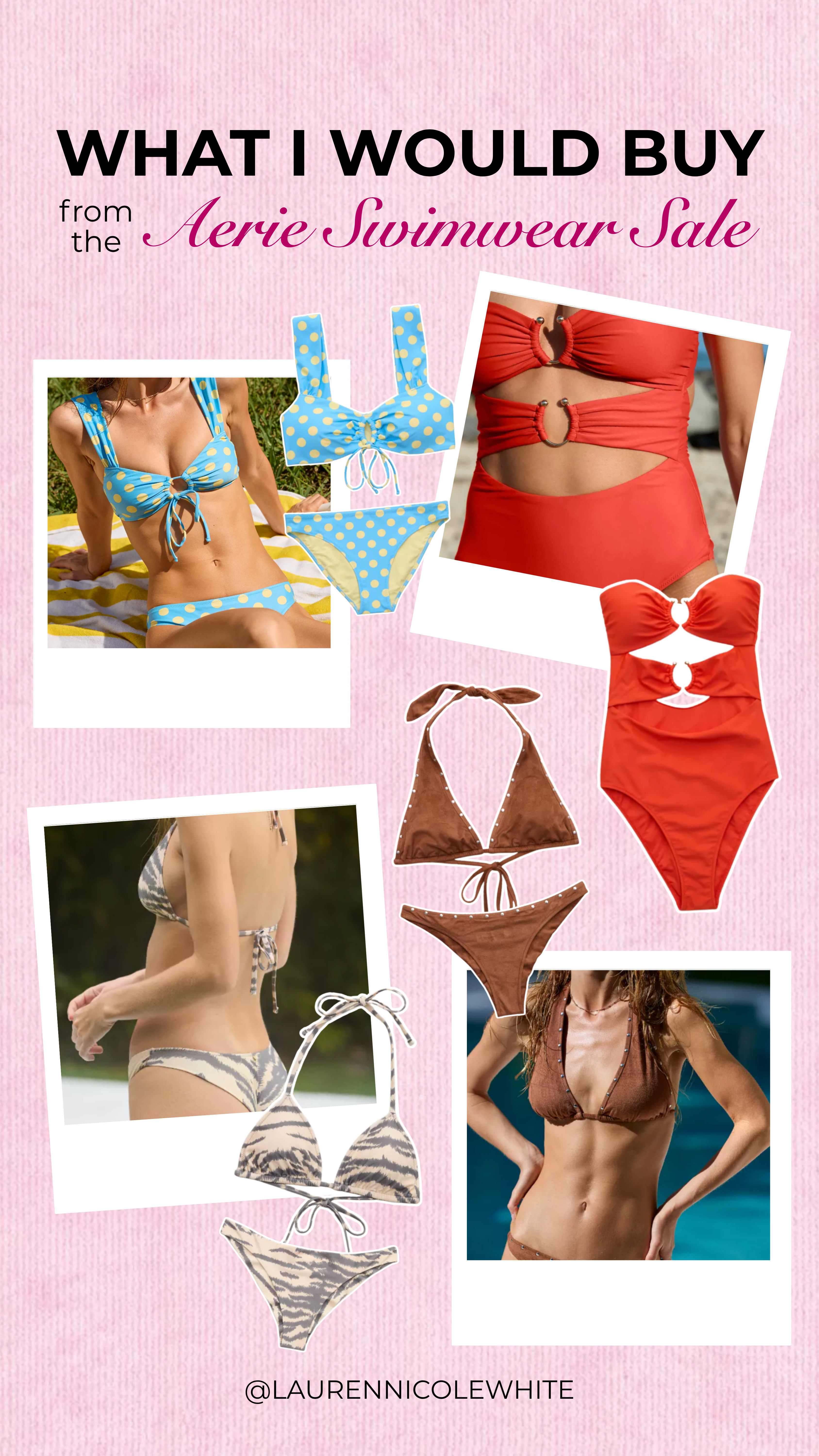 All swimwear from Aerie is 30% off - just in time for summer!! 

 #LTKxAerie #LTKU #LTKSaleAlert