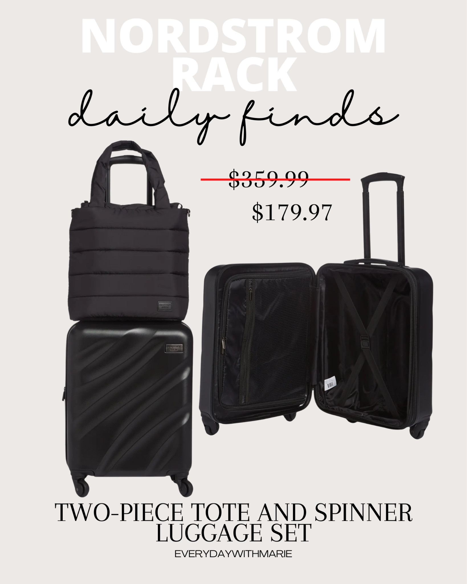 Perfect luggage set for travel and vacation — great quality and price point! Highly recommend. 

#LTKtravel #LTKGiftGuide #LTKsalealert