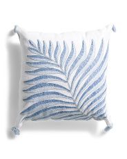 20x20 Embroidered Linen Pillow | Marshalls