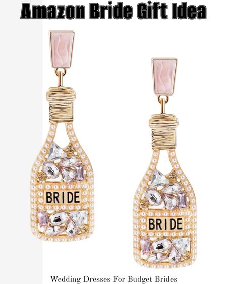 Look at these fun bride earrings! A great bridal gift idea. 

#bachelorettepartygift #engagementgift #giftsforher #bacheloretteweekend #bridetobeearrings

#LTKwedding #LTKGiftGuide #LTKfindsunder50