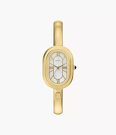 Sloan Three-Hand Gold-Tone Stainless Steel Watch Bangle | Fossil (US)