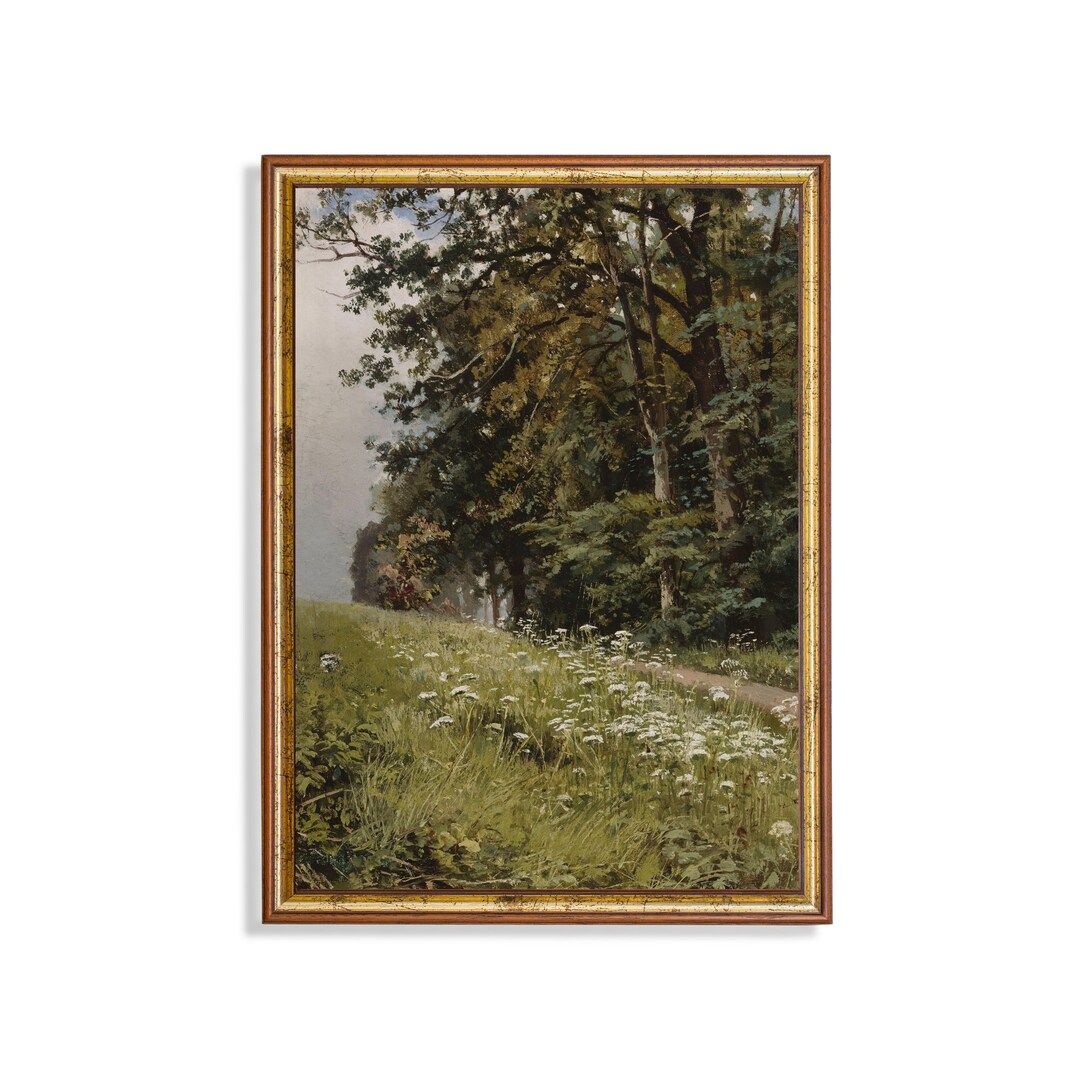 Mailed Print | Vintage Landscape Painting | Country Landscape | Antique Forest Print | Farmhouse ... | Etsy (US)