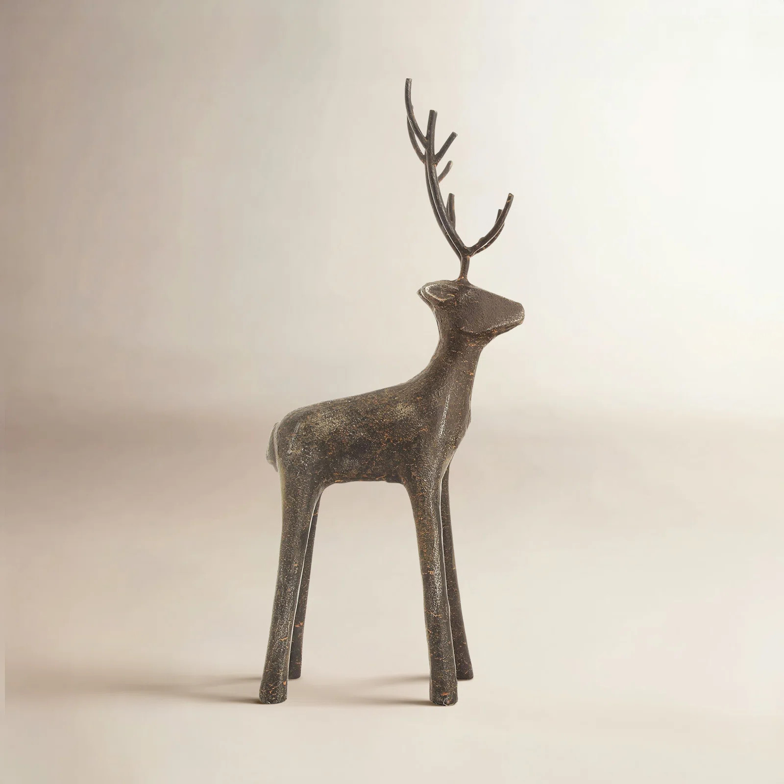 Cast Iron Standing Deer | Wayfair North America