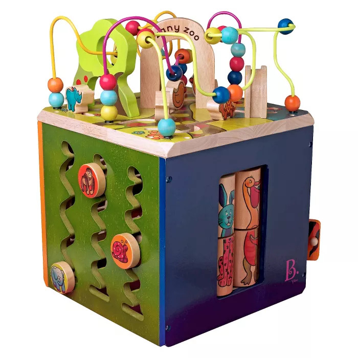 B. toys Wooden Activity Cube - Zany Zoo | Target