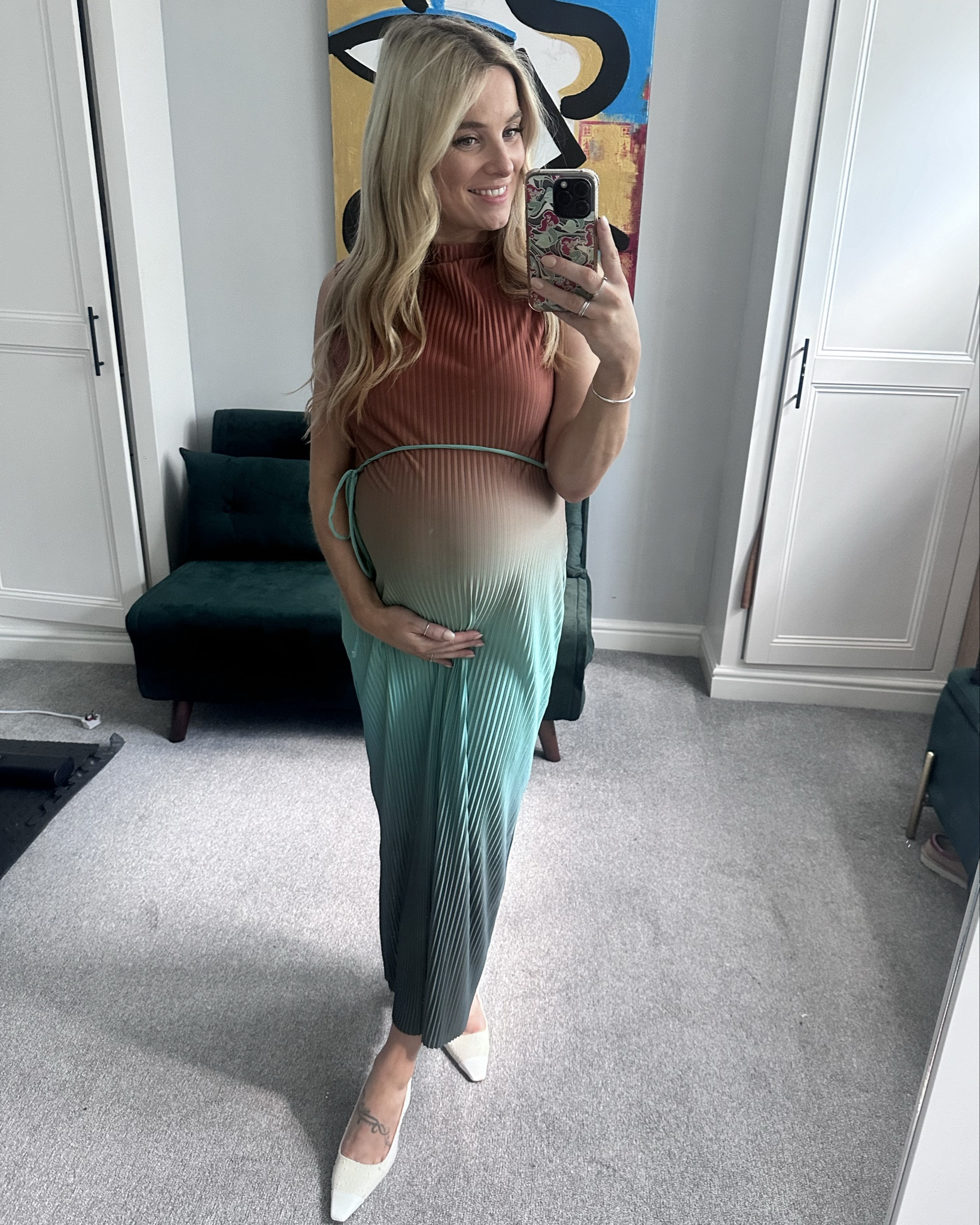 River island maxi dress 
#34weekspregnant #maternity #pregnantoutfit 

#LTKmaternity #LTKsummer #LTKwedding