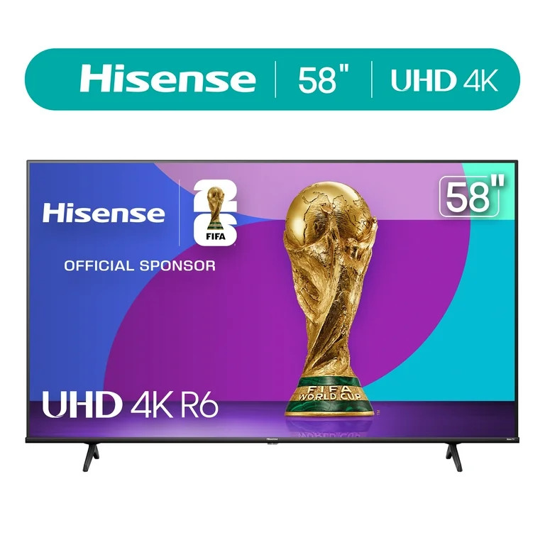 Hisense 58" Class 4K UHD LED LCD Roku Smart TV HDR R6 Series 58R6E | Walmart (US)