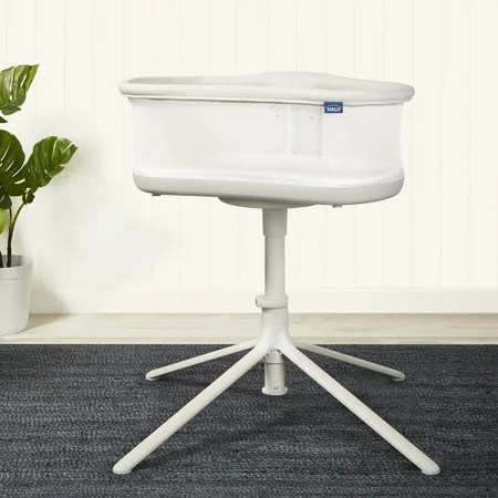 HALO BassiNest Swivel Sleeper 3.0, Over-Bed Baby Bassinet with 360 Rotation, Adjustable Height, Breathable Mesh, Safe Close Sleeping, Lowering Wall for Easy Access, Portable Nest | Walmart (US)