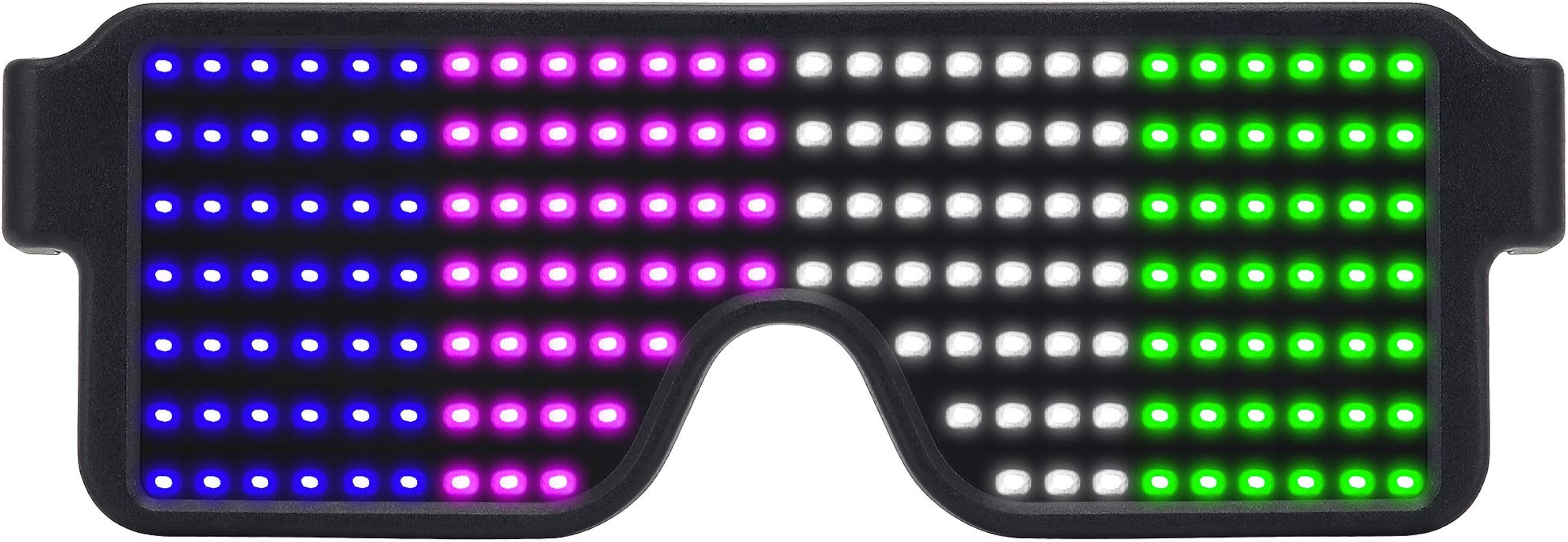 WOWSUN LED Glasses Light Up Dynamic Party Favor Glasses Festival Christmas USB Rechargeable LED R... | Amazon (US)