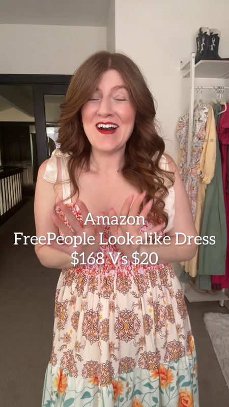 Amazon FreePeople lookalike dress. Runs big! Size down. 

Maxi dress. Summer dress. 

#LTKMidsize #LTKFindsUnder50 #LTKSeasonal