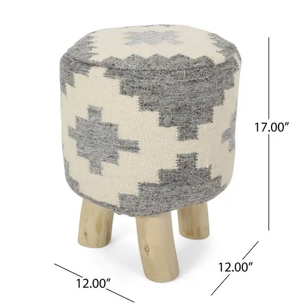 Enos Handcrafted Boho Stool by Christopher Knight Home | Bed Bath & Beyond