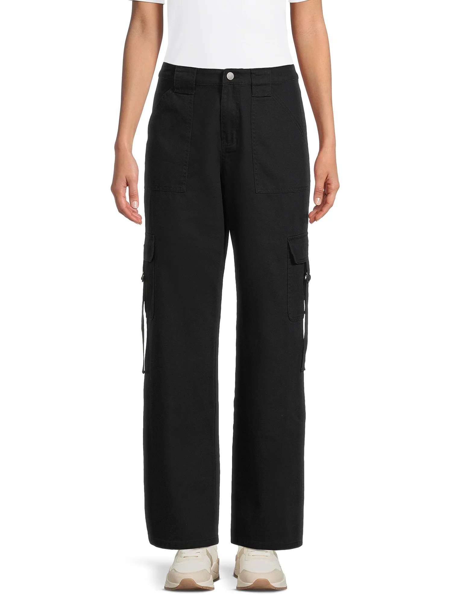 Tinseltown Juniors' Twill Cargo Pants, 32" Inseam, Sizes XS-XXXL | Walmart (US)
