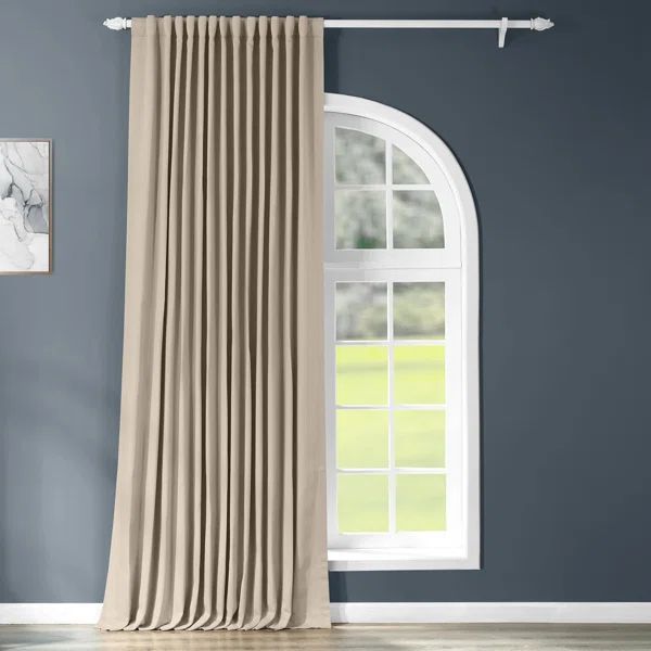 Aldreda Extra Wide Room Darkening Curtains for Living Room - Bedroom Curtains for Large Window Si... | Wayfair North America