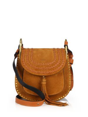 Hudson Small Studded & Braided Suede Shoulder Bag | Saks Fifth Avenue