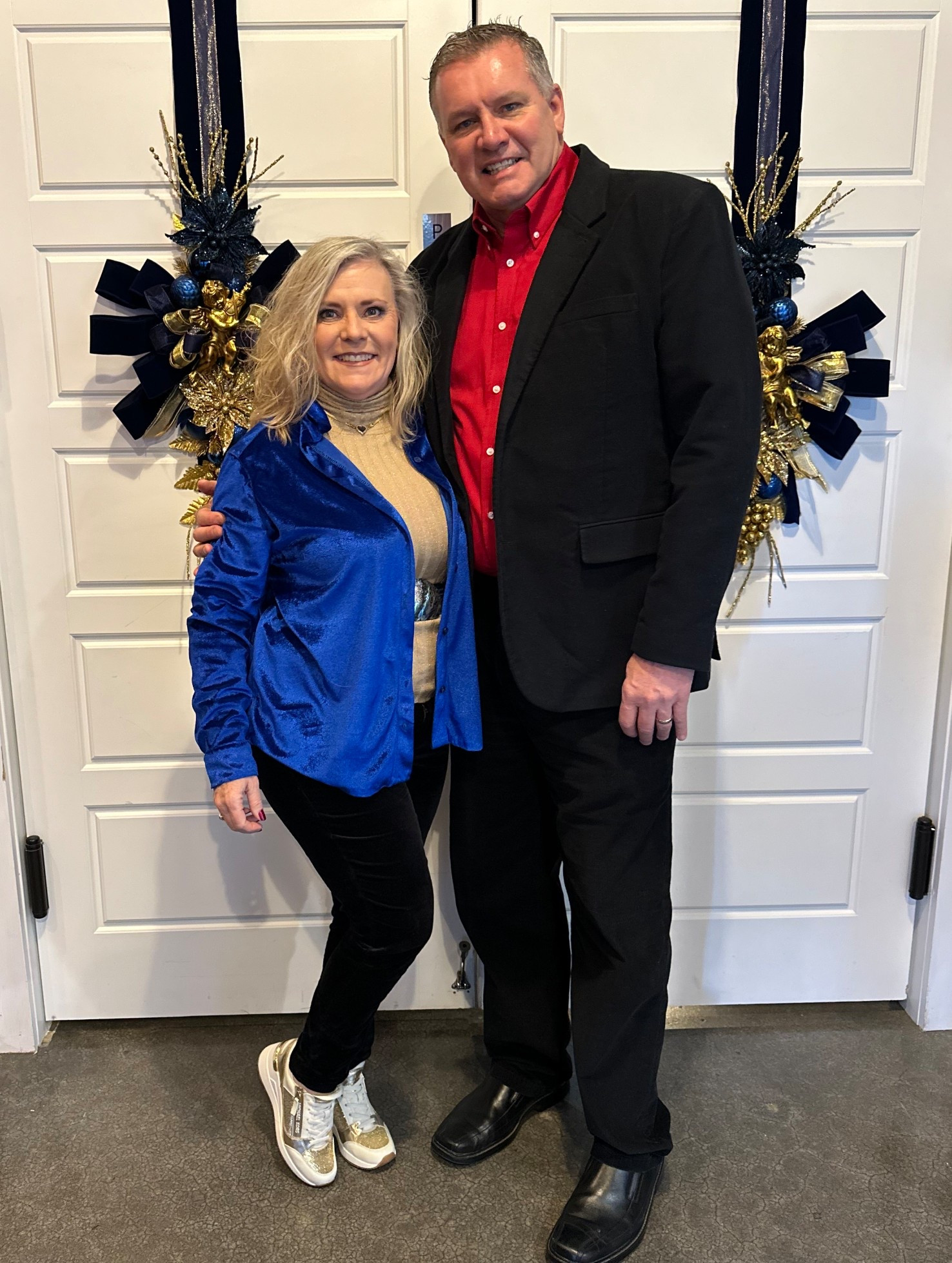 It was a great day at church this morning with the family. 

We were feeling a little festive, but not over the top. I was actually feeling quite nostalgic… Missing my momma, so I decided to wear her set of beautiful Sapphire & Diamond necklace, bracelet, earrings & ring. Keeping her close keeps me calm on special days! 

As you can tell I’m petite… and yes, he is really tall 6’4! After 29 years we are still a pretty perfect pair. #redneckrhapsody #rhapsodyville #bettertogether #blessedbeyondmeasure #kingdomminded 

#LTKPetite #LTKdayinmylife #LTKOver40