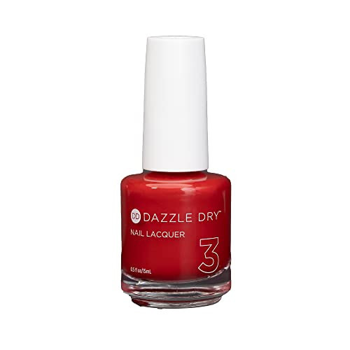 Dazzle Dry Nail Lacquer (Step 3) - Pep Rally - A bright tomato red with orange undertones. Full coverage cream. (0.5 fl oz) | Amazon (US)