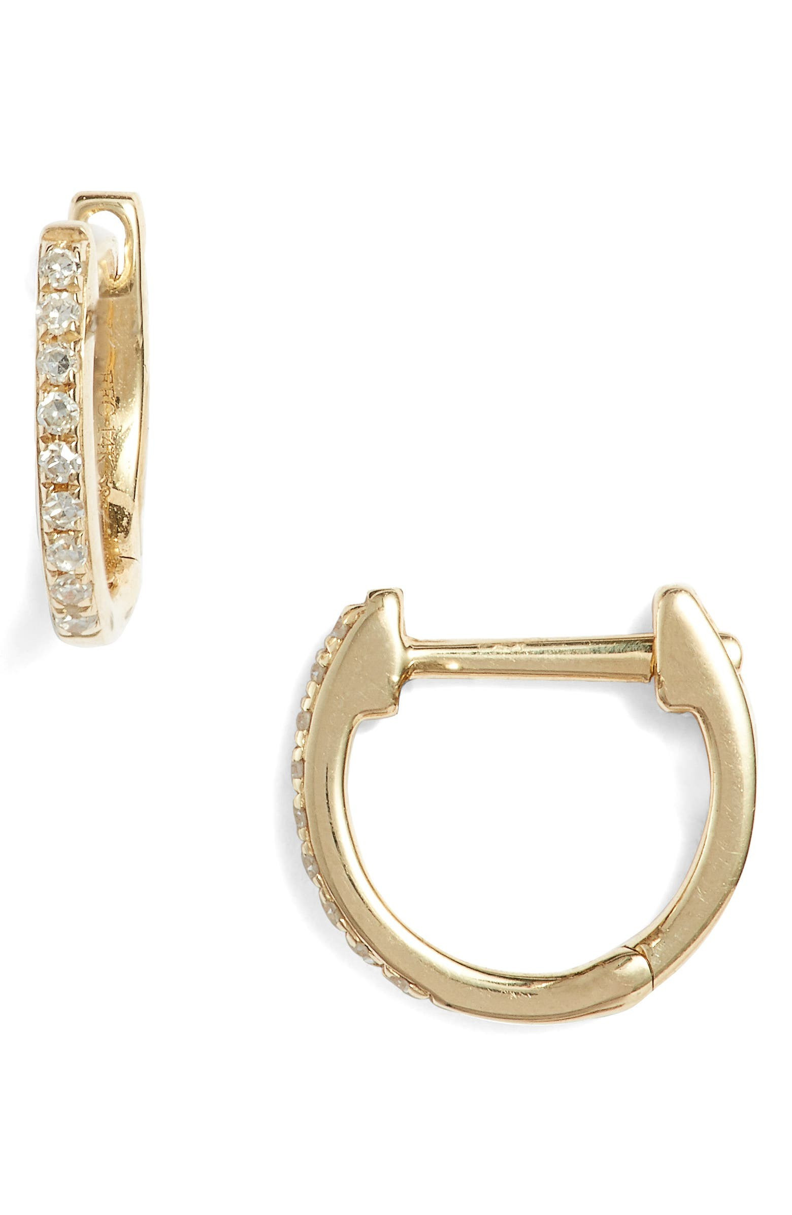 Mini Diamond Hoop Earrings | Nordstrom
