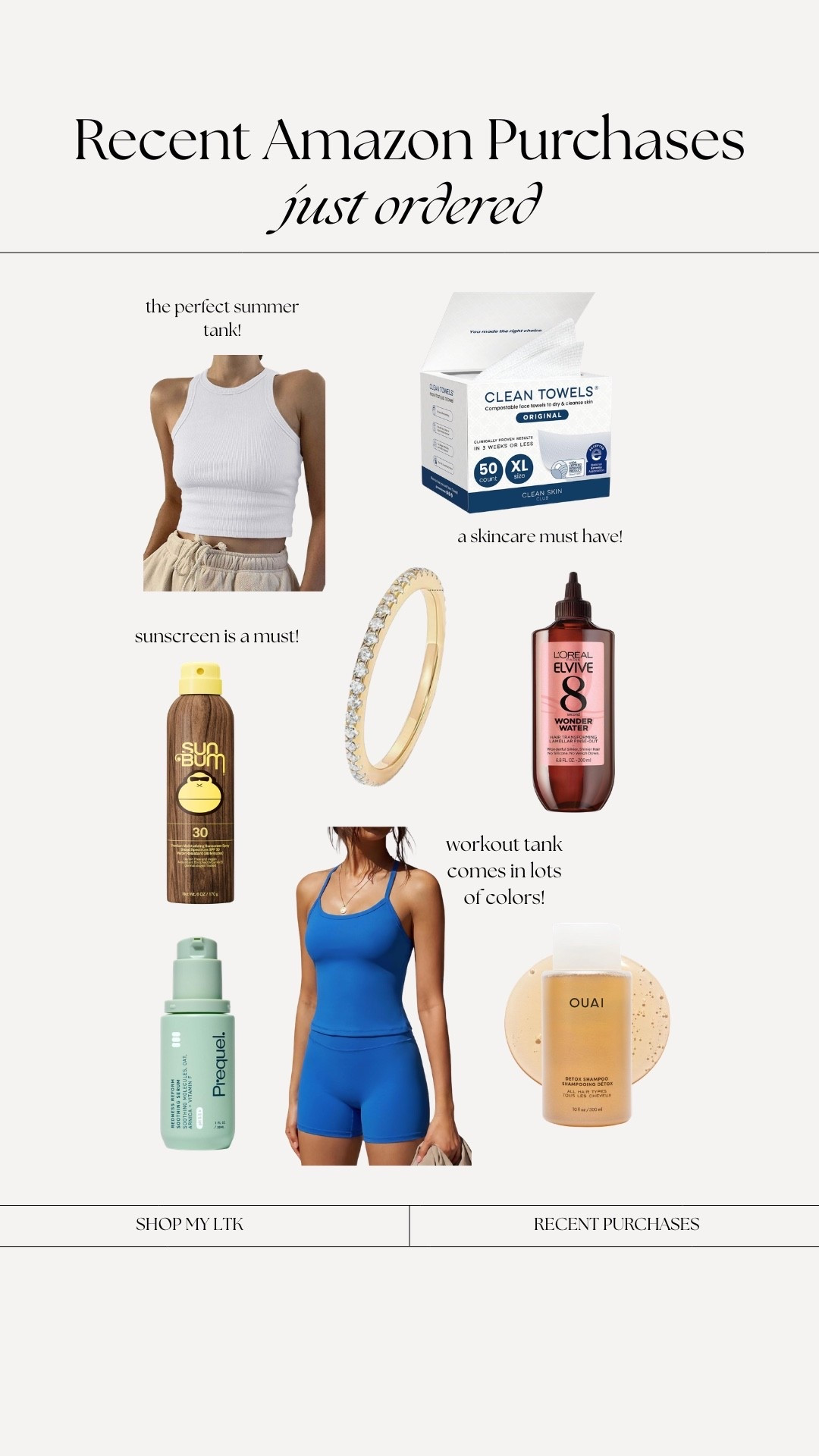Recent Amazon purchases

#LTKselfcare #LTKActive #LTKmorningroutine