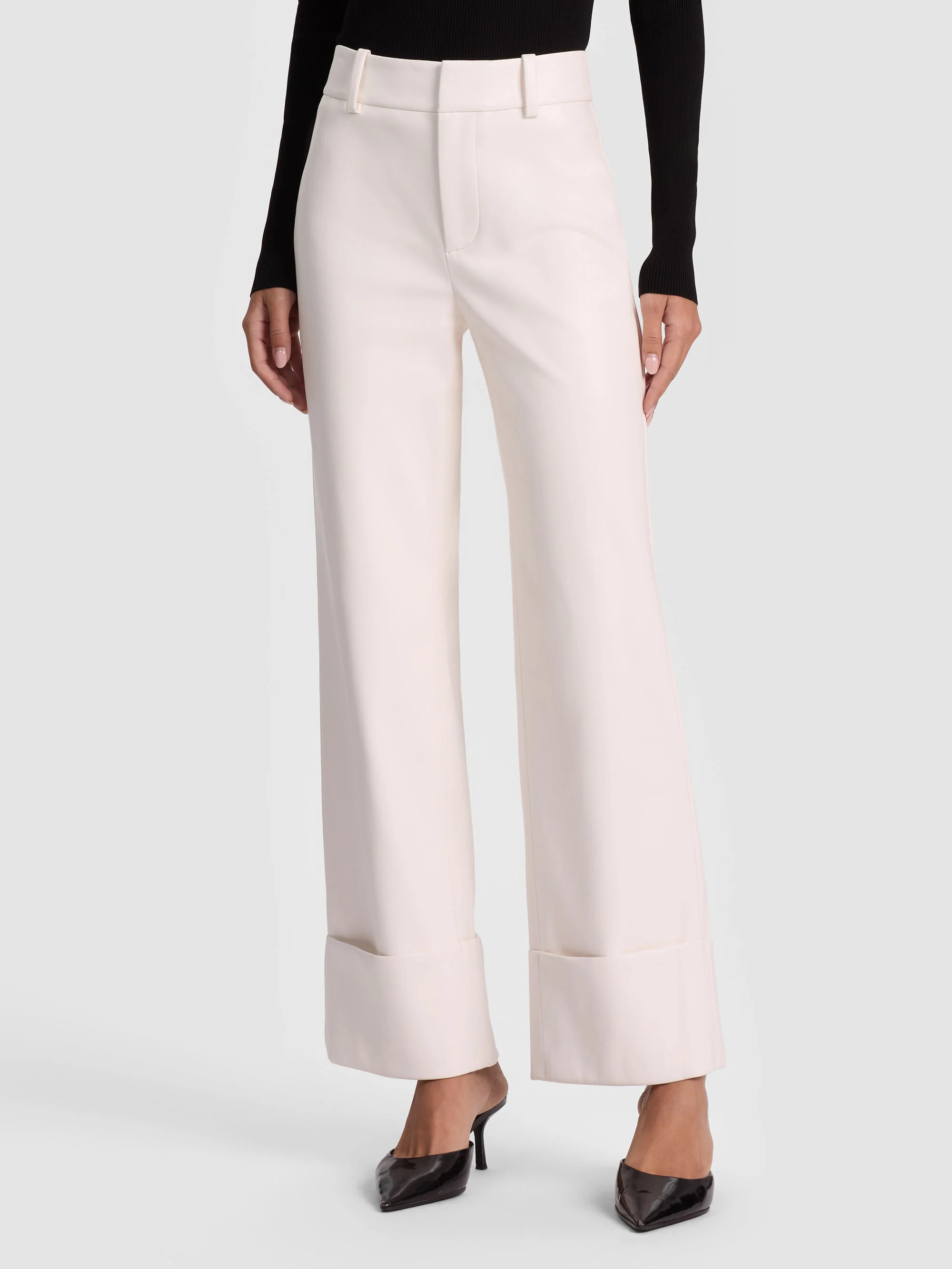 ALEXANDER VEGAN ANKLE PANT | Alice + Olivia