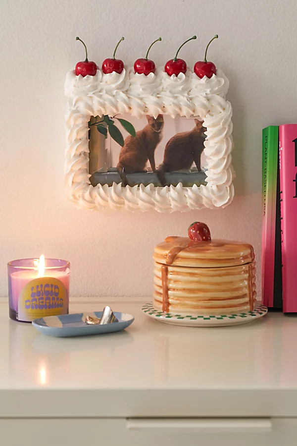 Peachy B. Design Whipped Cream Picture Frame | Urban Outfitters (US and RoW)