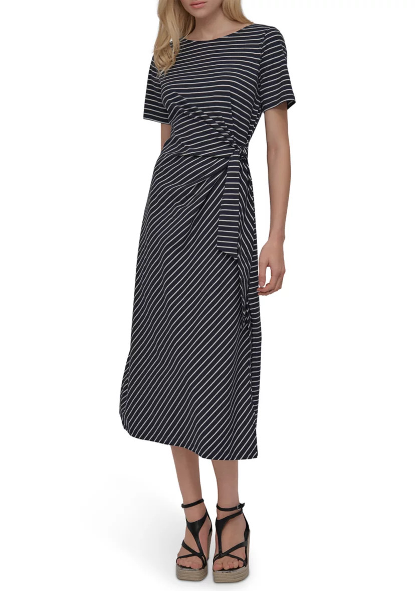 Women's Print Jersey A-Line Midi Dress | Belk