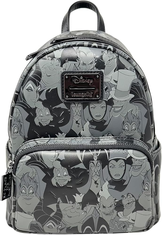 Loungefly Disney Villains - Bolso de hombro con estampado de villanos de Disney, grabado en relie... | Amazon (US)