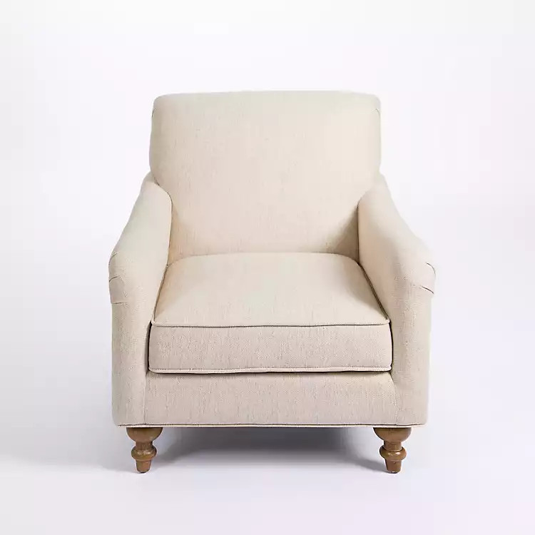 Ivory Weekend English Armchair | Kirkland's Home