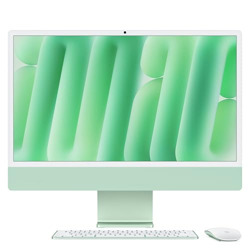 Apple 2024 iMac All-in-One Desktop Computer with M4 chip with 8-core CPU and 8-core GPU: Built for Apple Intelligence, 24-inch Retina Display, 16GB Unified Memory, 256GB SSD Storage; Green | Amazon (US)
