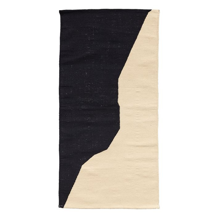 Tantuvi Obsidian Wave Shuttle Cotton Bath & Kitchen Rug | West Elm (US)