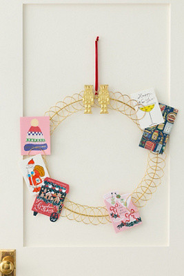 Holiday Card Holder Wreath | Anthropologie (US)