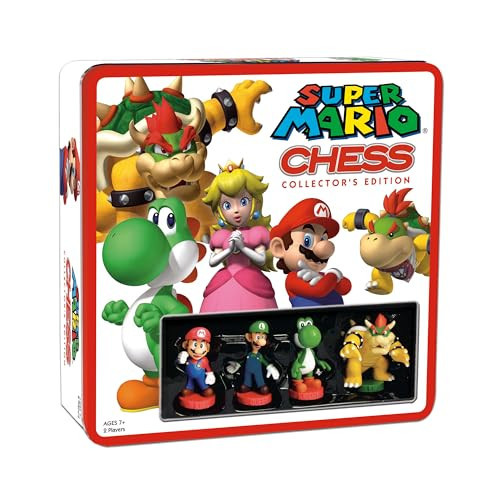 Super Mario Chess Set | 32 Custom Sculpt Chess Pieces Including Iconic Characters - Mario, Luigi, Peach, Toad, Bowser | Super Mario Themed Chess Game | Amazon (US)