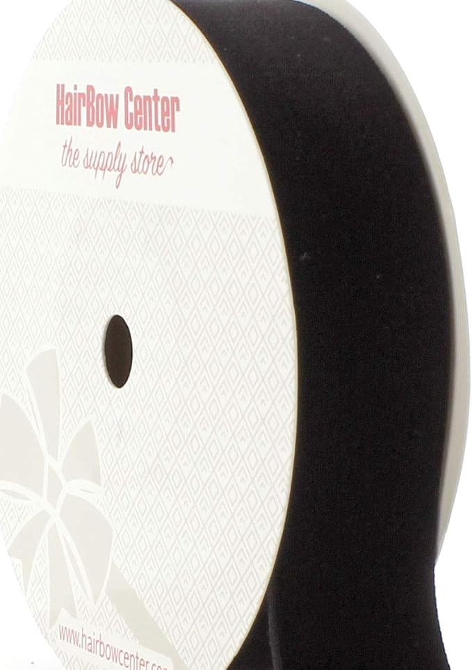 HBC 3/8" Velvet Ribbon 030 Black 25 Yard | Amazon (US)