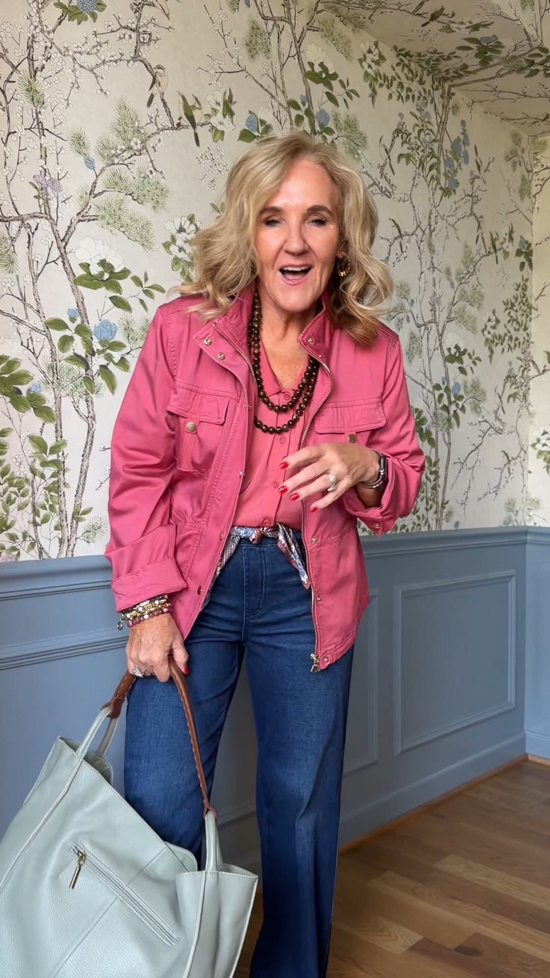These knit jeans I’m wearing a .5 short
Jacket 1.0
Blouse 1.0
Check out some of Chico’s jewelry. It’s so pretty and reasonably priced.

#LTKOver40 #LTKSaleAlert #LTKootd