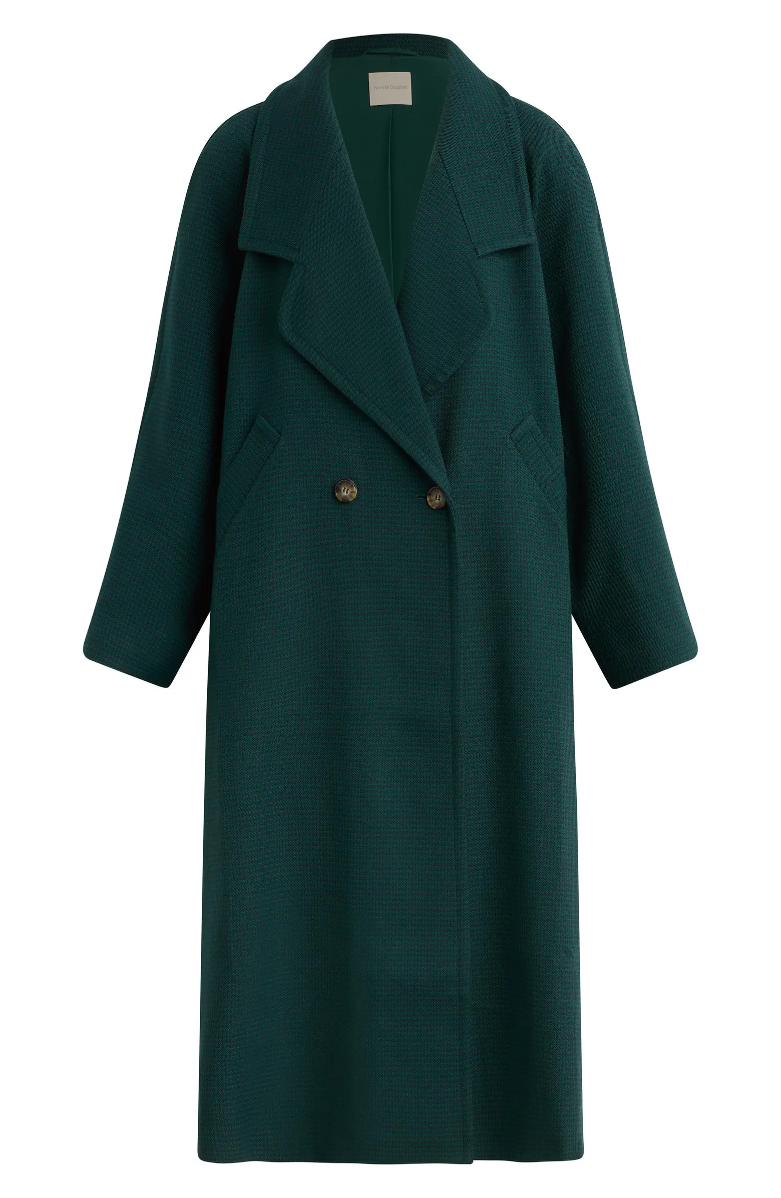 Favorite Daughter The Long Cameron Houndstooth Check Coat | Nordstrom | Nordstrom