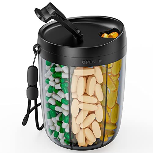 Amazon.com: PULIV Large Supplement Organizer Bottle, Holds Plenty of Vitamins in 1 Monthly Pill O... | Amazon (US)