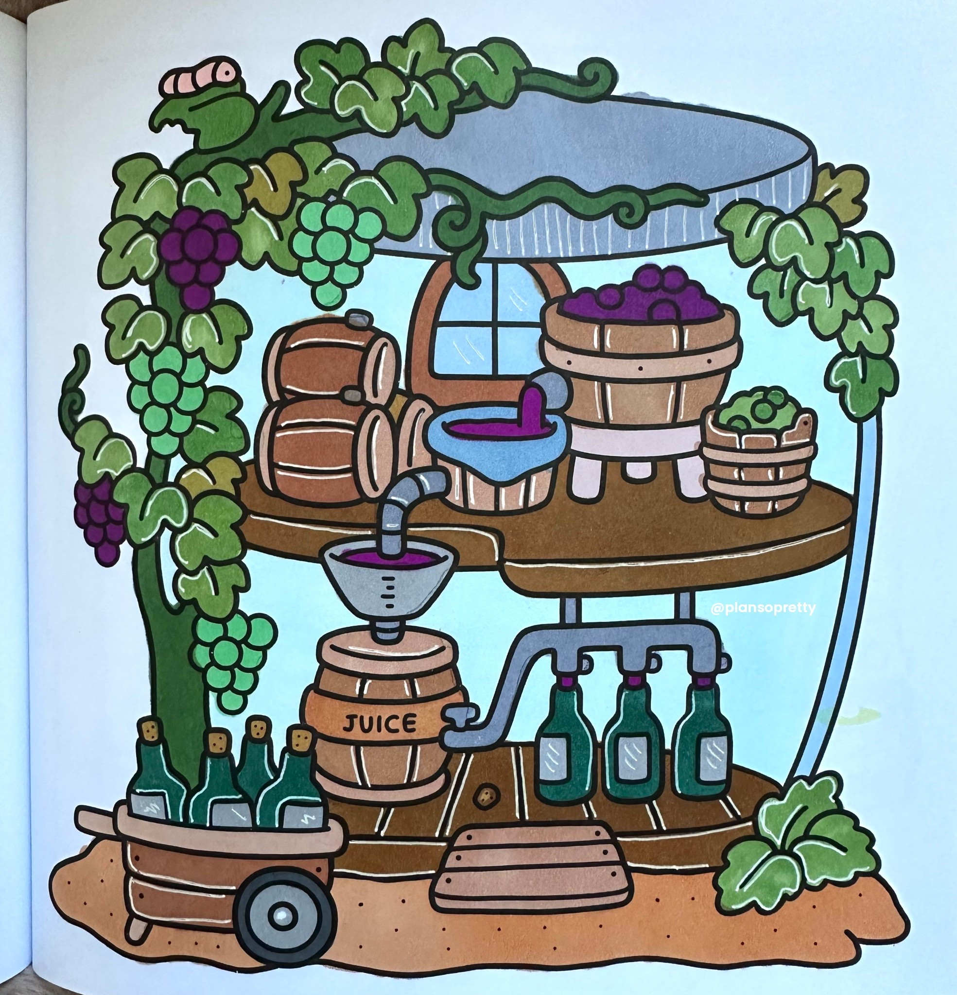If anyone figures out where to get a mini winery in a jar lmk! From Cozy Corner will link books and markers in my bio and stories #winery #vineyard #cocowyo #cocowyocoloring #cozycorner #cozycorners #littlecornere #cozycoloring #coloringtherapy #amazonfinds #redwine #relaxcolor #easycoloring #coloringlove #coloringpages

#LTKFindsUnder50 #LTKSeasonal