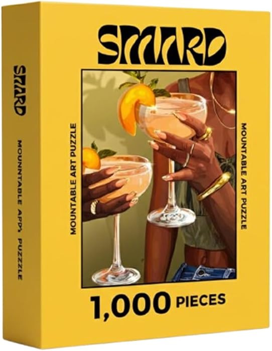 Smard Art Puzzle Golden Girls 1000 Piece Puzzle for Adults, Contemporary Fun Adult Puzzles Cocktail Art Puzzles for Adults 1000 Pieces, 18x24 Inch Jigsaw Puzzle | Amazon (US)