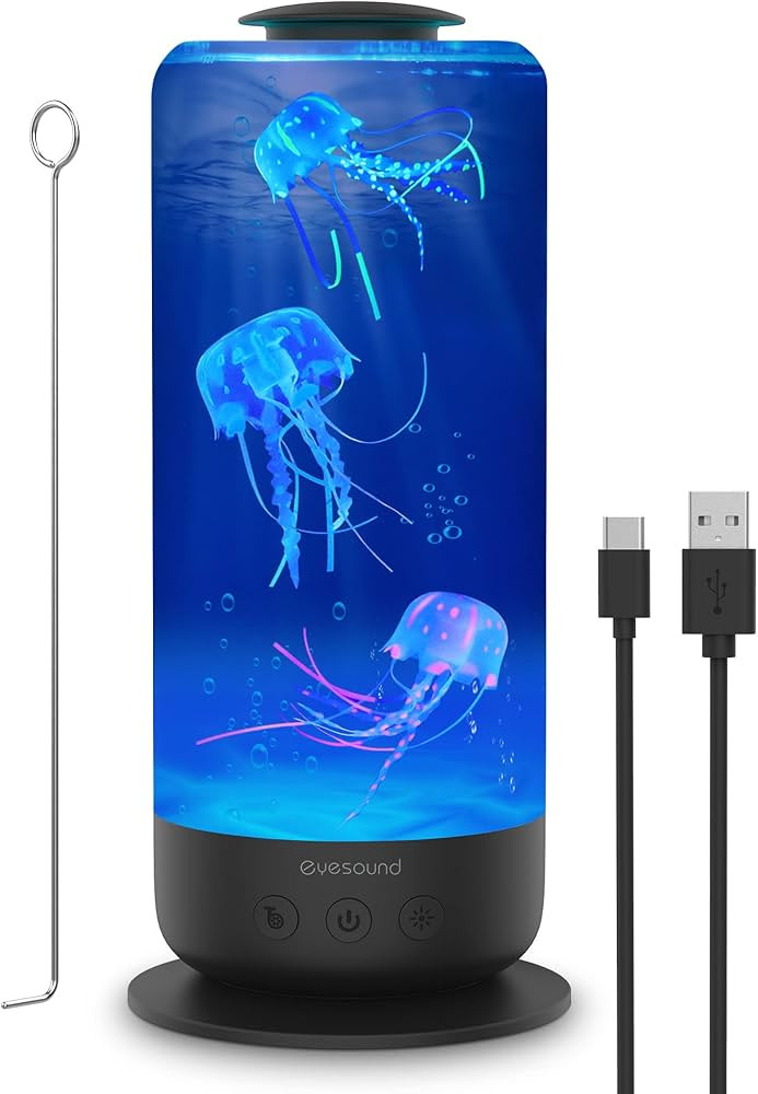 Jellyfish Lava Lamp 2.5L USB Plug-in Jellyfish Lamp, LED Color Changing Jellyfish Aquarium with S... | Amazon (US)
