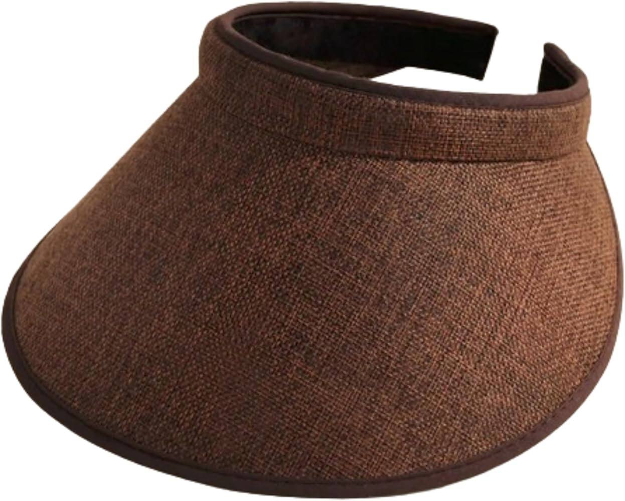 de la heart Wide Brim Visor Sun Hat for Women | Roll-Up Open Top UV Protection | Adjustable Beach... | Amazon (US)