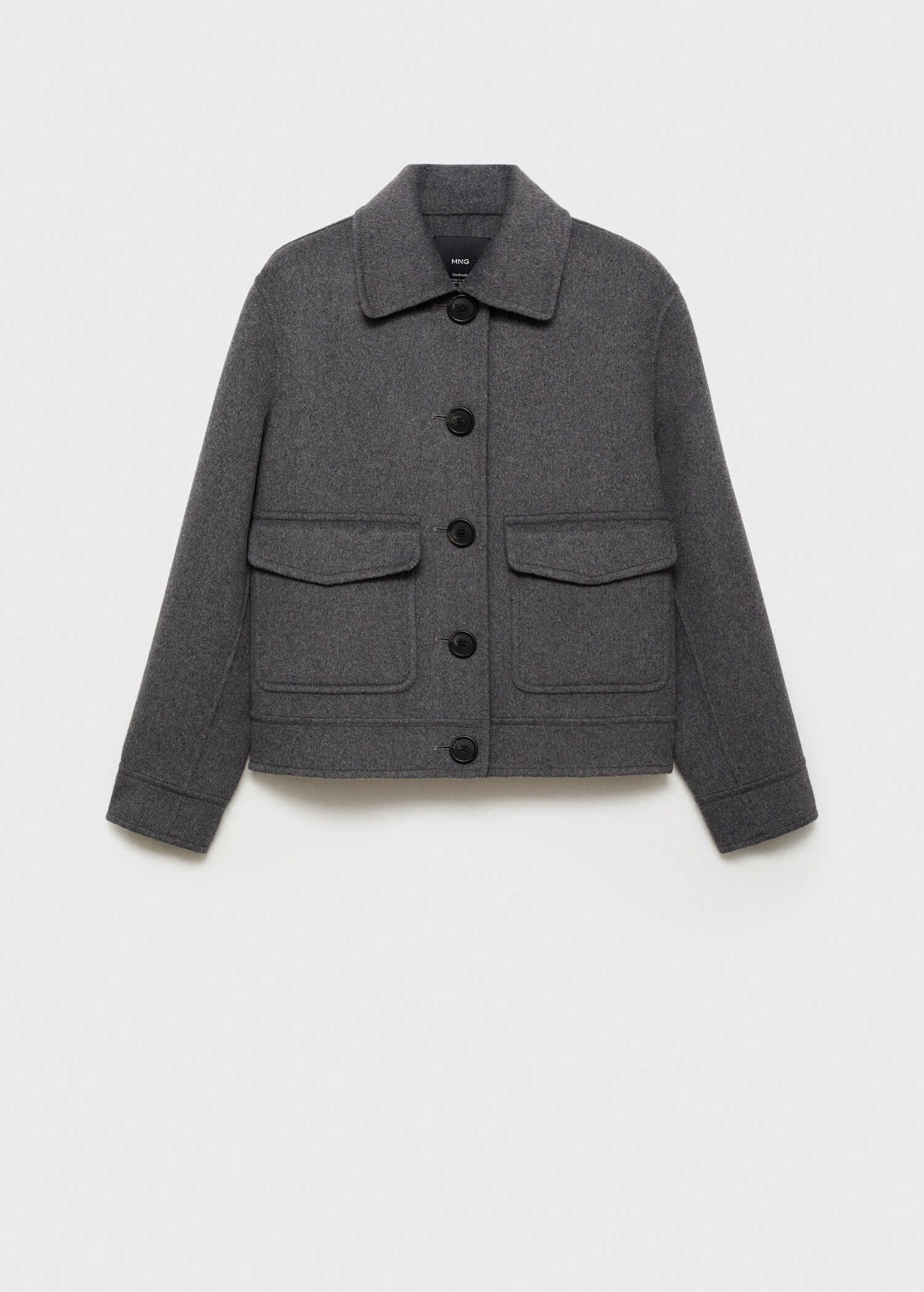 Wool-blend jacket with pockets | MANGO (UK)