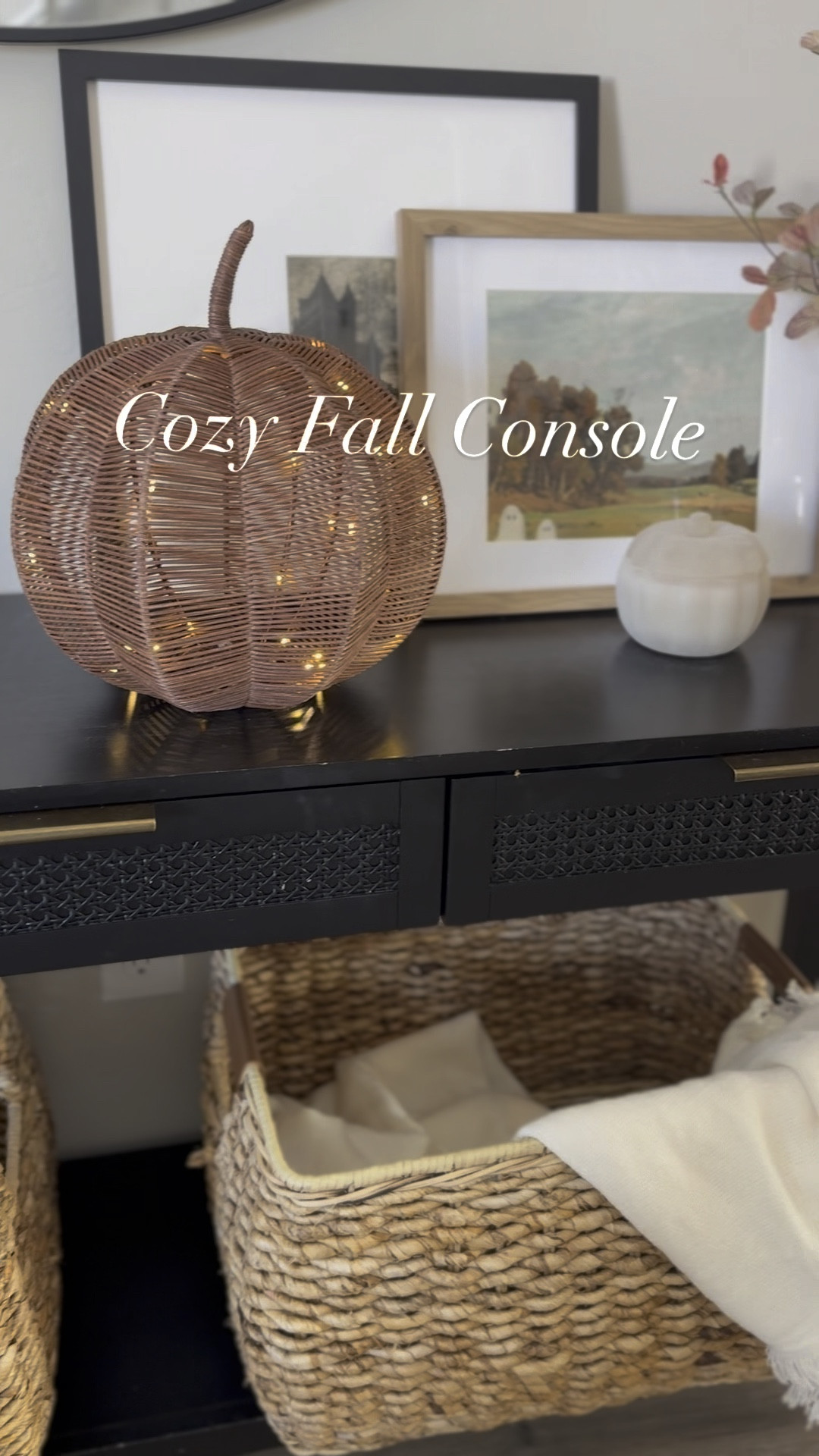 Cozy fall entryway console

#LTKFallSale #LTKHome #LTKSeasonal