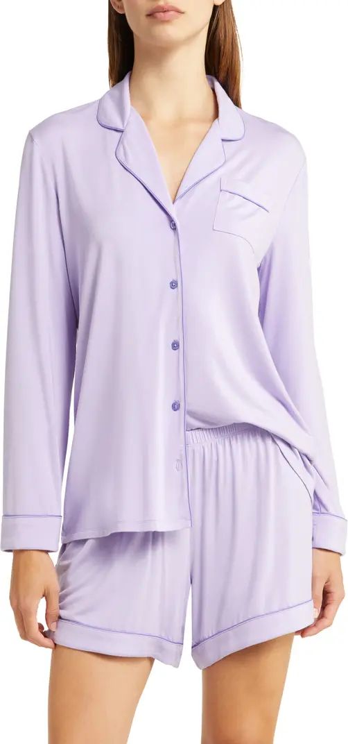 Moonlight Eco Long Sleeve Stretch Modal Short Pajamas | Nordstrom