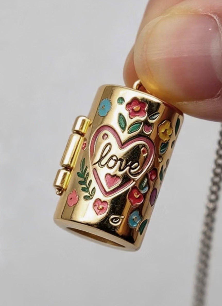 LUANTUO
Cylinder Love Locket Necklace,14K Gold Plated Copper Pendant
Container Necklace with 17.2"+1.97" Chain,Romantic Valentines Jewelry Gift

#LTKootd #LTKTravel #LTKWorkwear