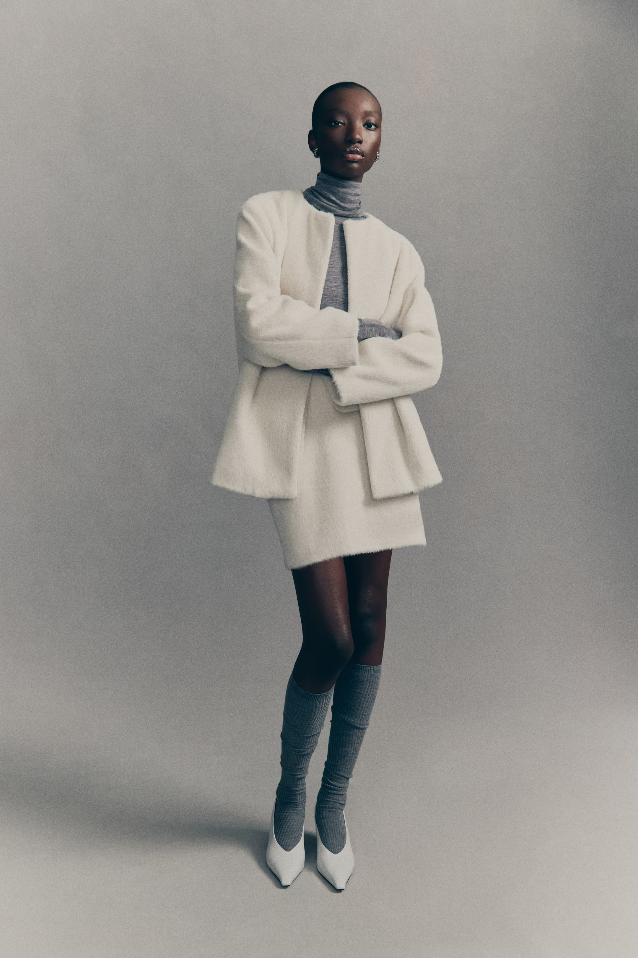 Mini Skirt - Cream - Ladies | H&M US | H&M (US + CA)