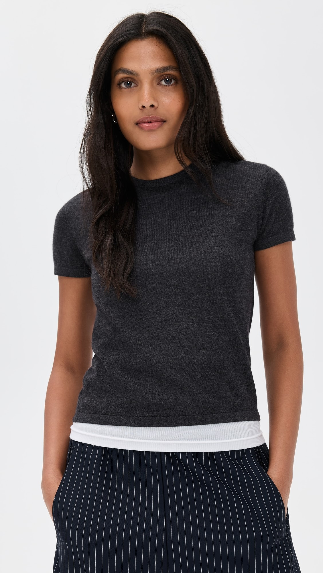 Cashmere Silk Knit Tee | Shopbop